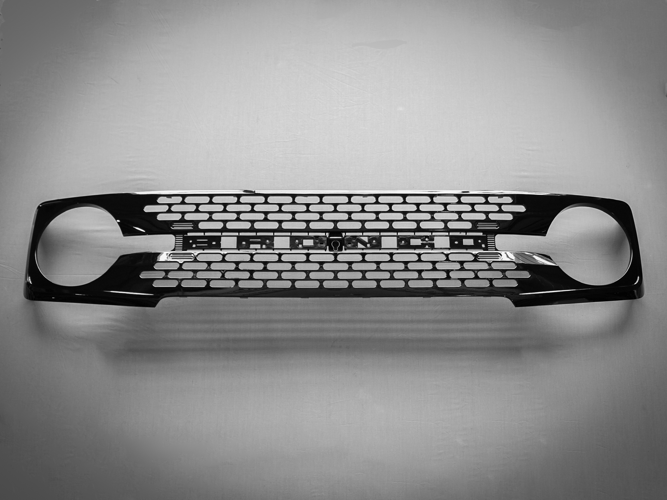 Ford Bronco Custom Grille - High End OEM Style - Gloss Black Finish